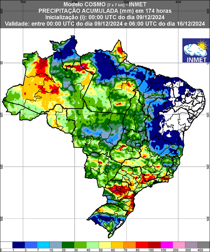 Previsão de chuvas
